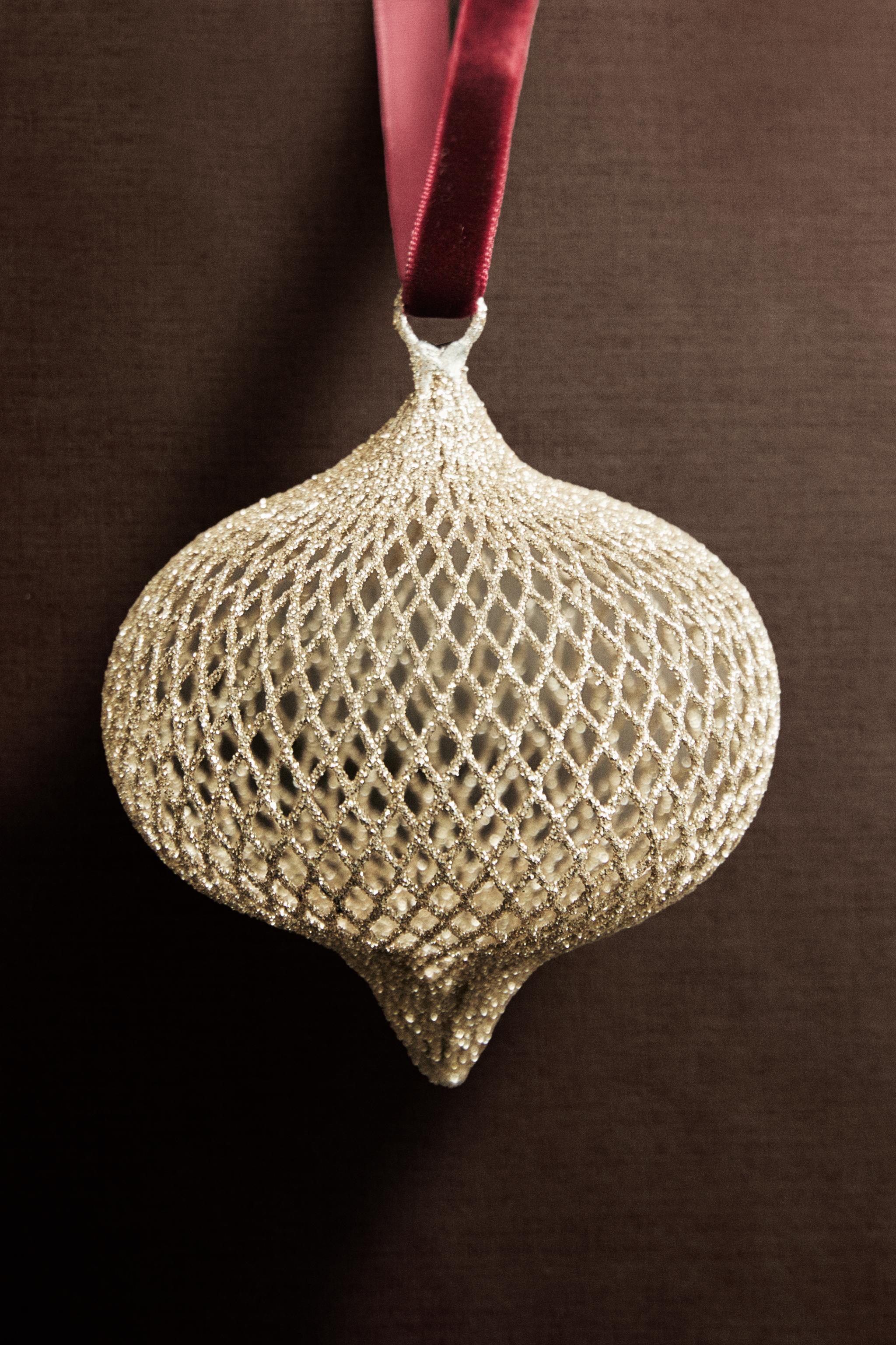 MESH BALL CHRISTMAS TREE ORNAMENT